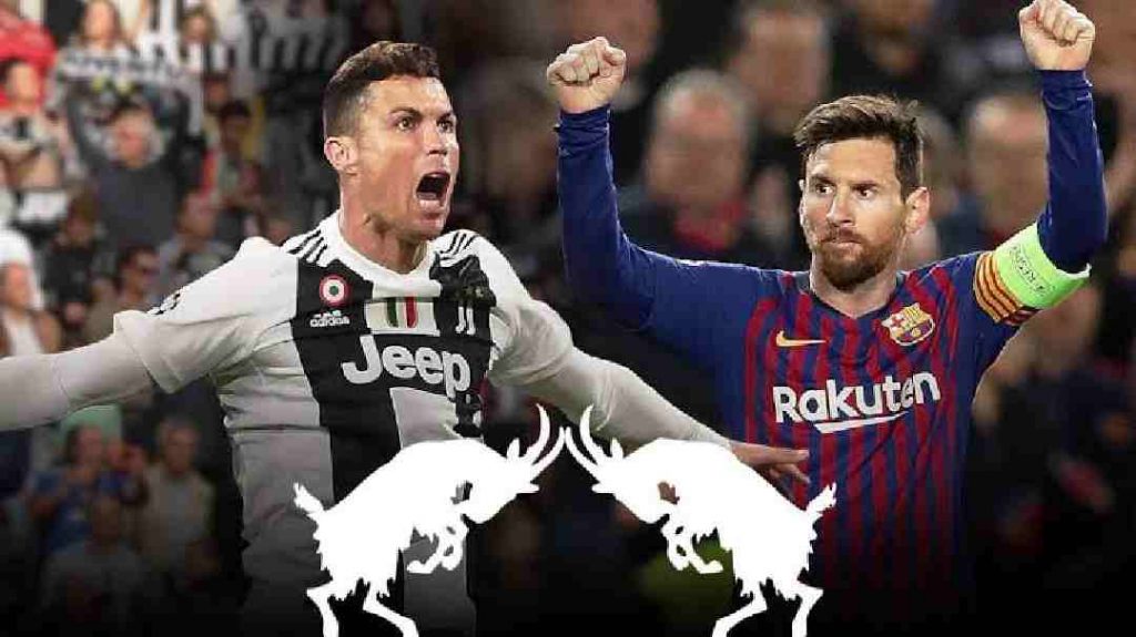 Image of Cristiano Ronaldo and Lionel Messi: best soccer players.