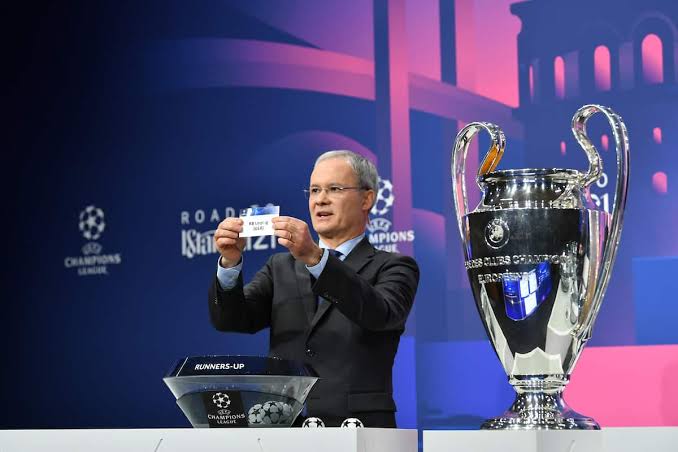 Champions League draws, trophy