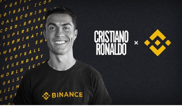 Cristiano Ronaldo with Binance