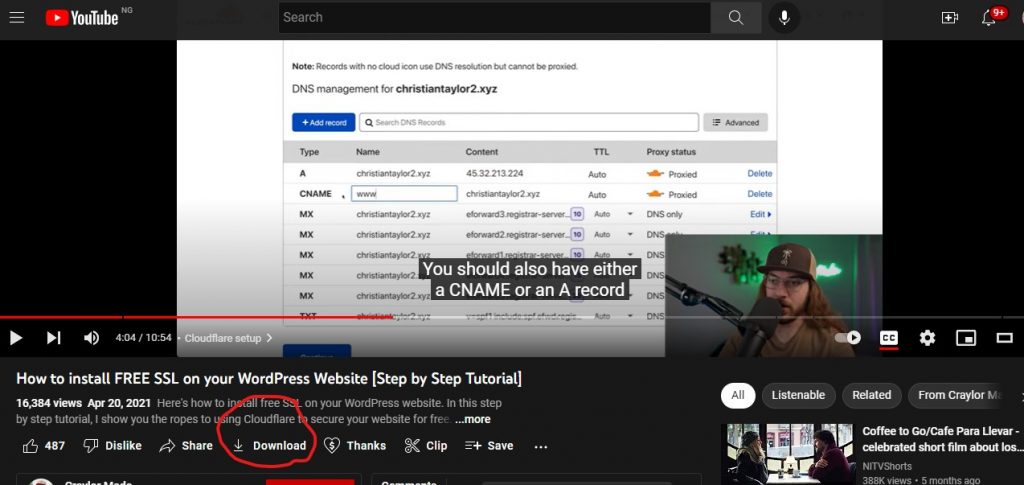 Save YouTube videos offline